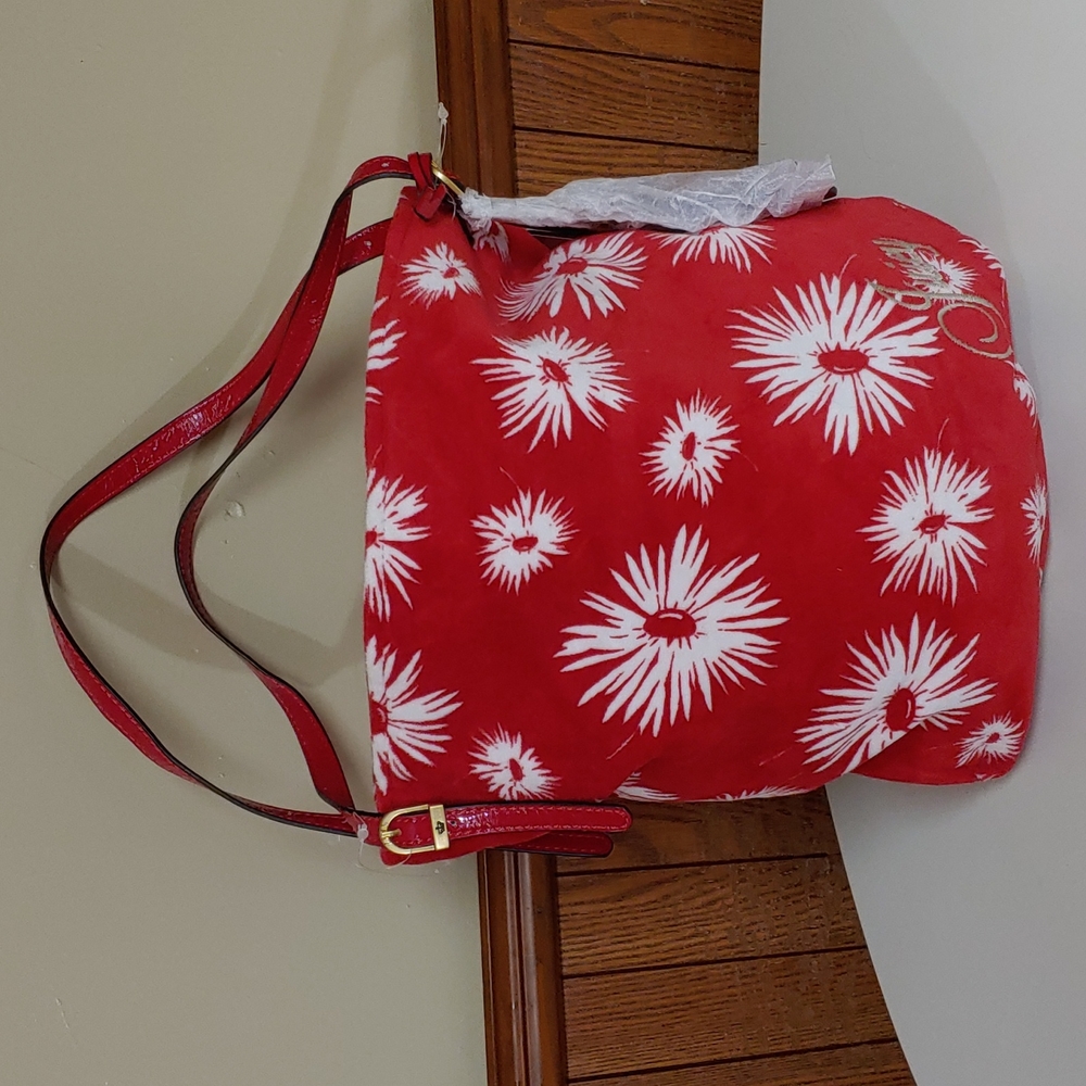 Juicy Couture 🆕 y2k Vintage Poinsettia Large Bucket Bag